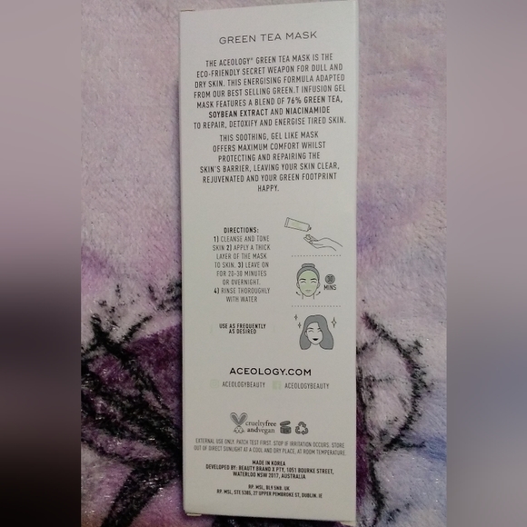 🆕️Aceology Green Tea Mask | Clarifies, Revitalizes, & Energizes - Picture 4 of 10